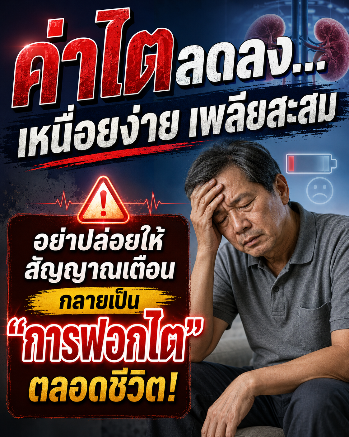ความกังวลเรื่องการฟอกไตและสุขภาพครอบครัว
